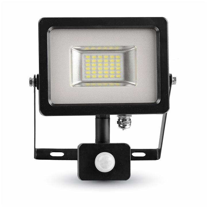FARETTO LED SMD KASTEL 20W 4000K 1640LM IP65 NERO NERO PIR
