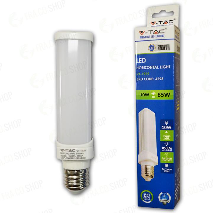 LAMPADINA LED 10W PL E27 BIANCO FREDDO 6000K                                                                                            