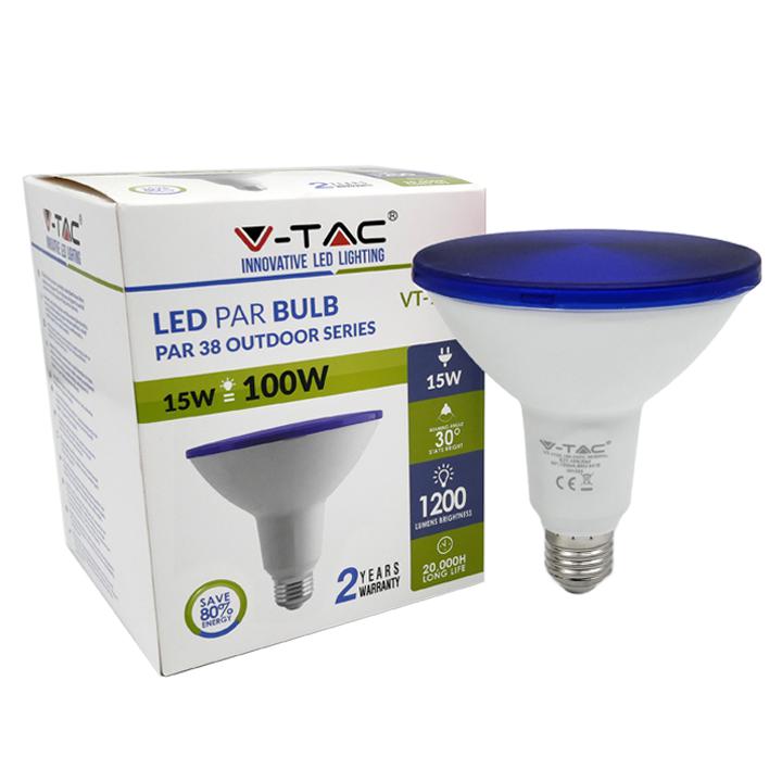 003462 LAMPADINA LED 15W PAR38 E27 IP65 BLU