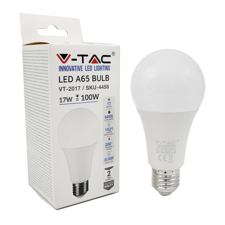 LAMPADINA LED 17W A65 E27 200 D TERMOPLASTICO BIANCO NATURALE 4000K