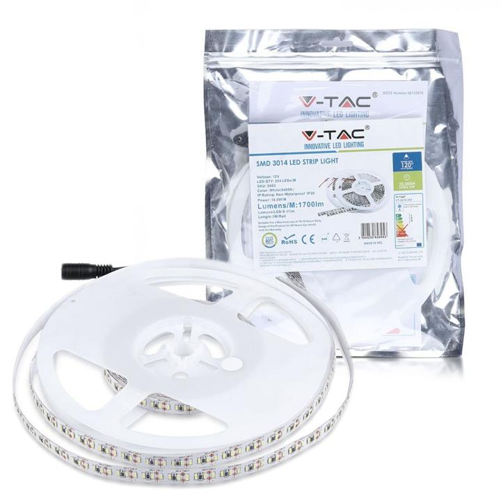 STRISCE LED 3014 60 LEDS BIANCO FREDDO IP20 6400K                                                                       