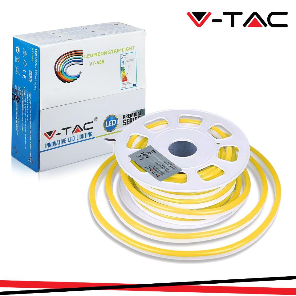 LED NEON FLEX 24V GIALLO IP65 10M                                                                                                       
