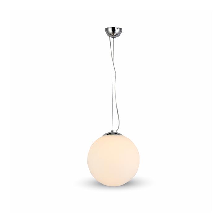 LAMPADARIO CON PORTALAMPADA VETRO CROMO                                                                                 