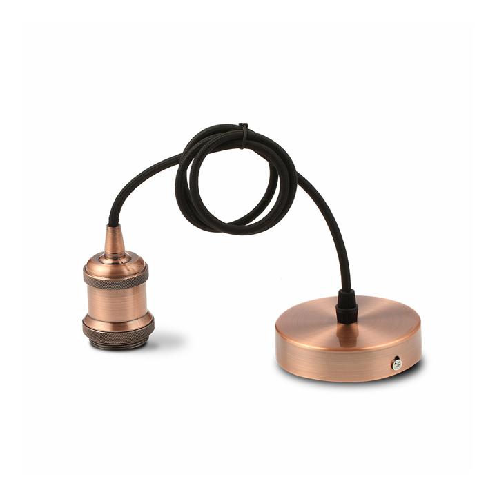 PORTALAMPADA BRONZO ROSSO     SSO BRONZO