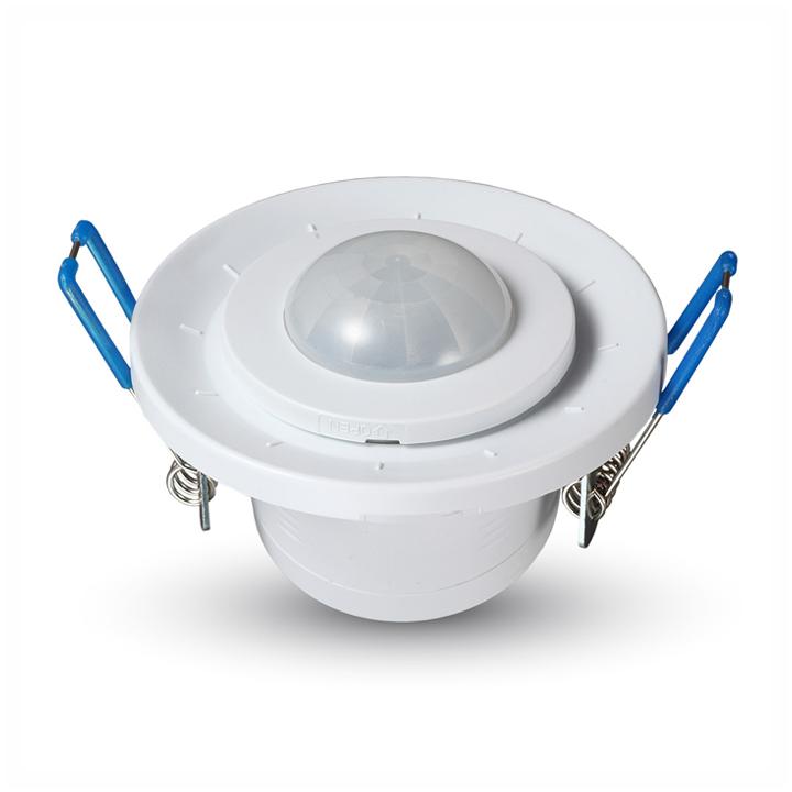 SENSORE PIR A SOFFITTO DI COLORE BIANCO CON TESTA ORIENTABILE                                                           