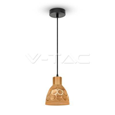 LAMPADARIO CON PORTALAMPADA RAME CONO  150