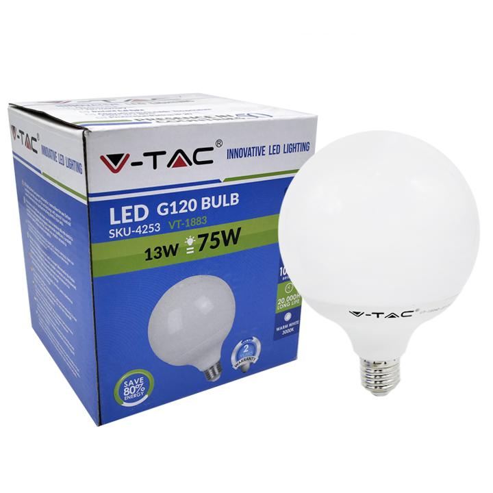 LAMPADINA LED 13W G120 E27 BIANCO CALDO 3000K                                                                           