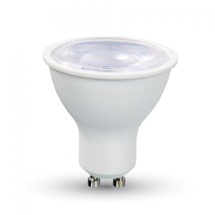 LAMPADINA LED FARETTO - 8W GU10 SMD PLASTICA CON LENTI 38   BIANCO NATURALE 4500K                                       