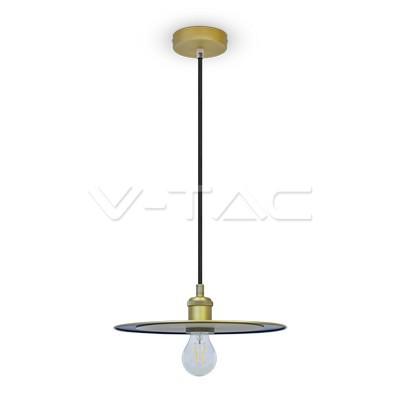 LAMPADARIO IN METALLO CON PORTALAMPADA ORO SATINATO                                                                     