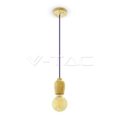 LAMPADARIO CON PORTALAMPADA CAVO VIOLA                                                                                                  