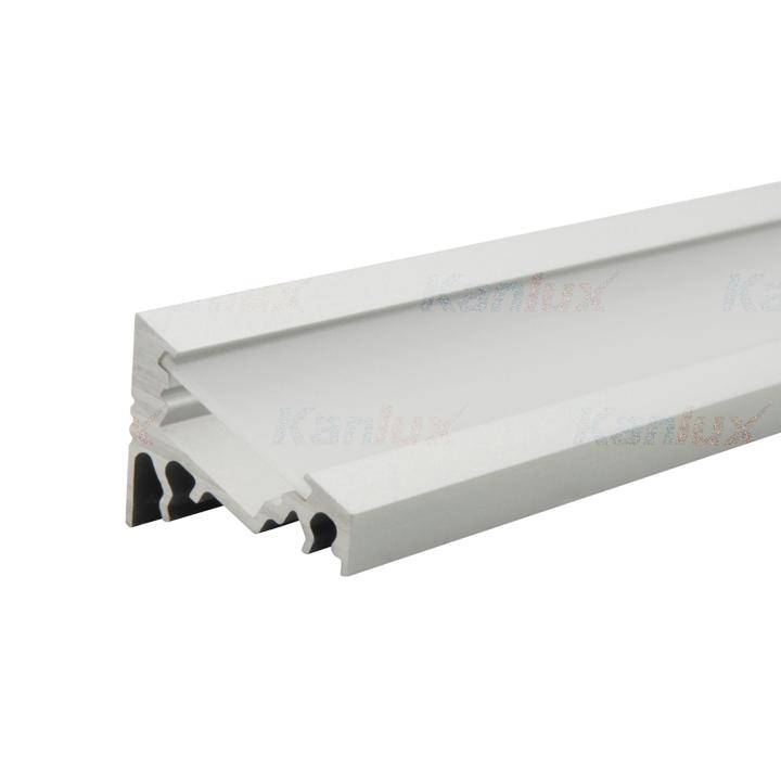PROFILO ALLUMINIO PER STRIP 2MT CONF. 10PEZZI                                                                                           