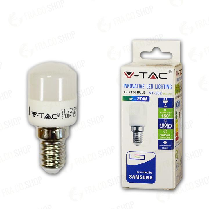 LED LAMPADINA SAMSUNG CHIP - ST26 2W PLASTICA 3000K                                                                     