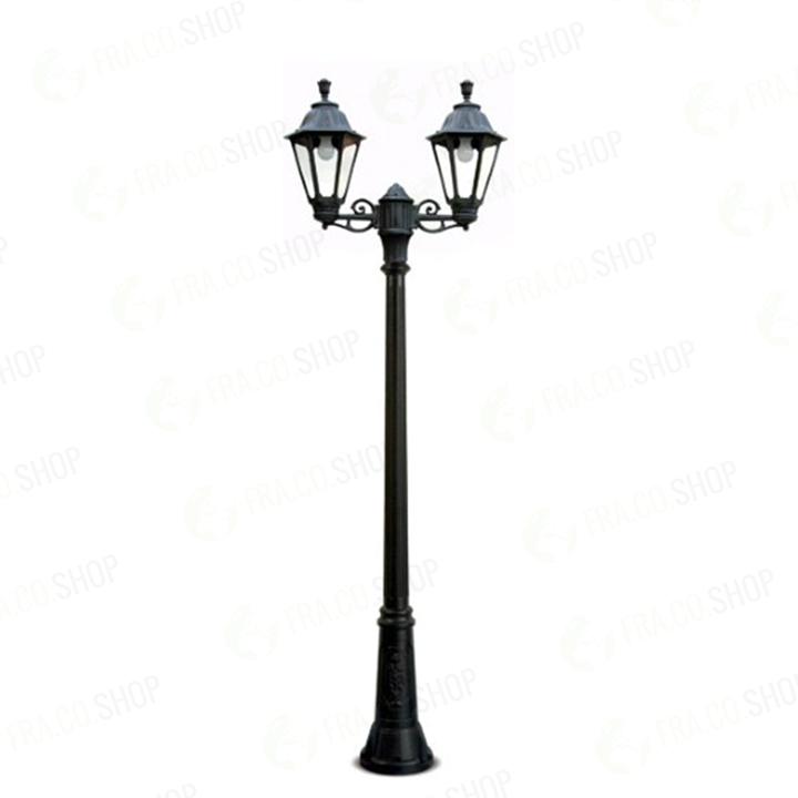 GIGI BISSO/ANNA 2L NERO TRASP E27 LED FIL. 2X6W 4000K 800LM                                                             