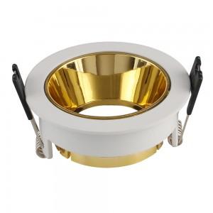 GU10 FITTING ROUND-WHITE+GOLD                                                                                                           