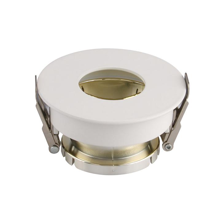 GU10 FITTING ROUND-WHITE+GOLD                                                                                           