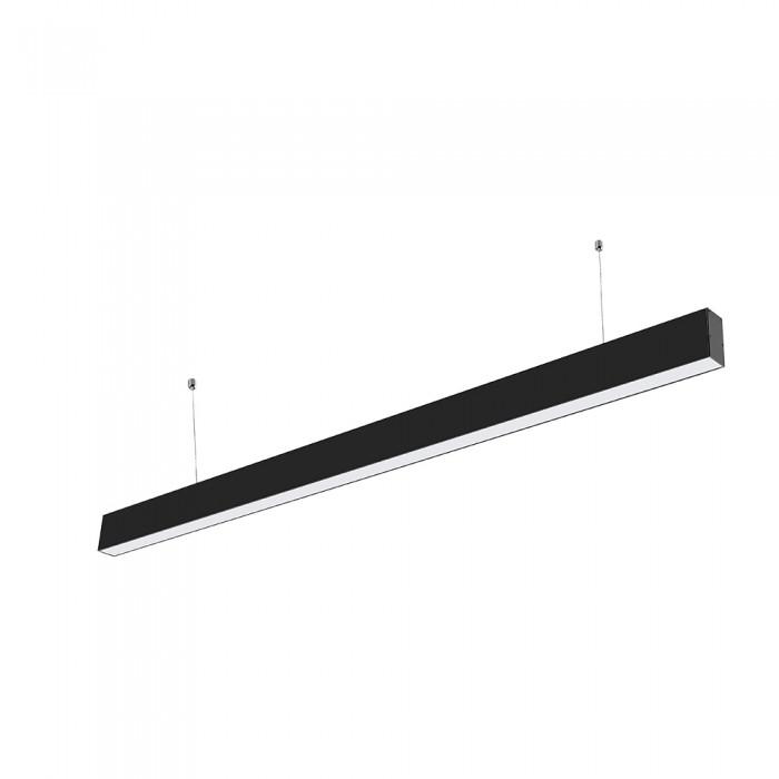 LUCE LINEARE LED SAMSUNG CHIP - 40W SOSPENSIONE CORPO NERO 6400K                                                        