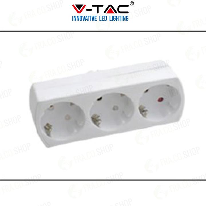 3 OUTLET POWER ADAPTER WITH EARTH CONTACT 16A 250V                                                                      