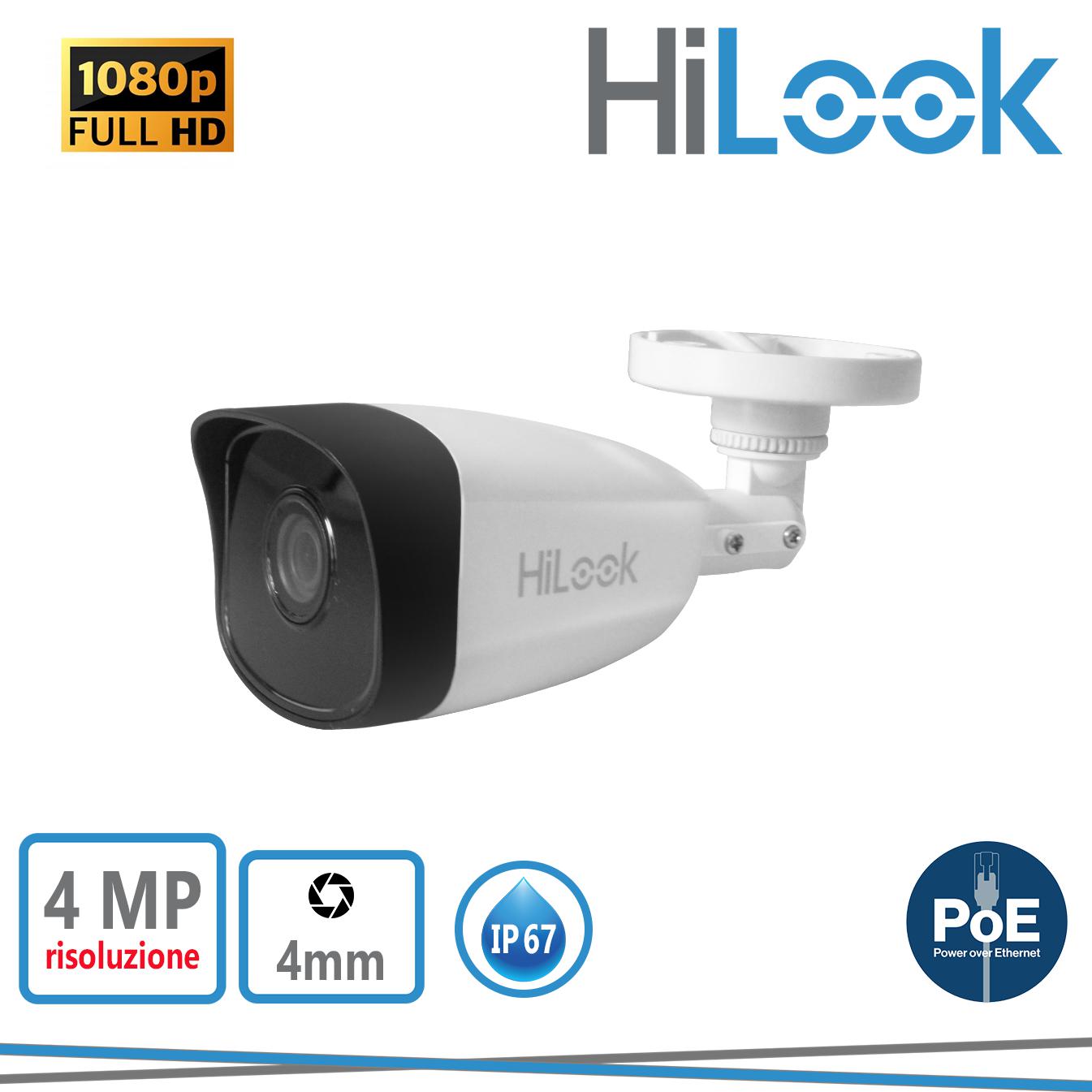 IPC-B140H-M BULLET 4MP IP 2,8MM POE IR30 WDR 120DB HILOOK