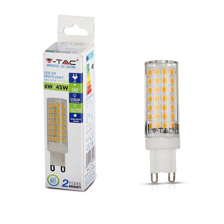 LED FARETTO - 6W G9 PLASTICA 4000K                                                                                      