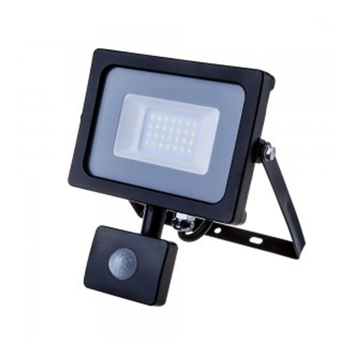 PROIETTORE LED SMD KASTEL 10W 4000K 900LM IP65 NERO NERO PIR C64-S-LFK2-010BL-4K