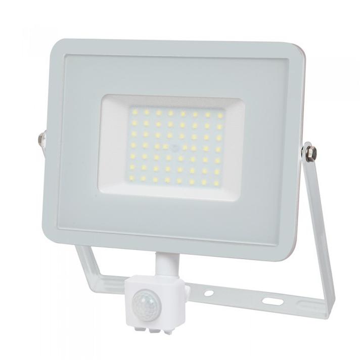 50W LED PROIETTORE CON SENSORE SAMSUNG CHIP CUT-OFF FUNZIONE CORPO BIANCO 6400K                                         
