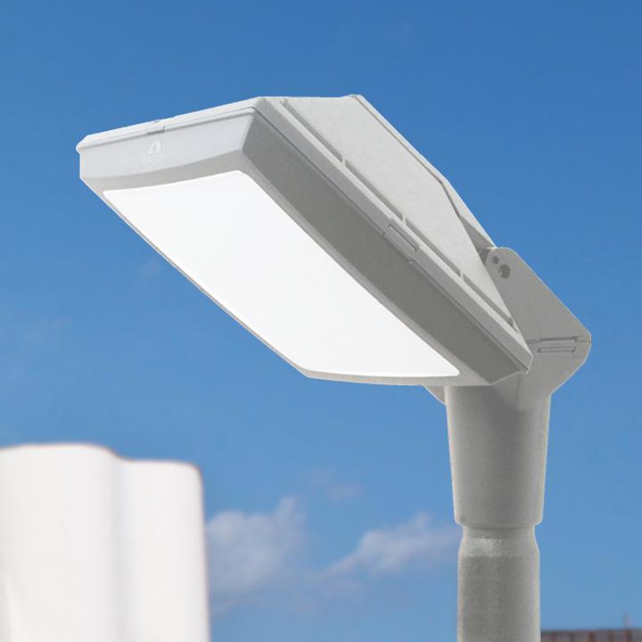 GIORGIO GRIGIO OPALE 2 PORTALAMPADE E27 TESTA PER PALO 60MM