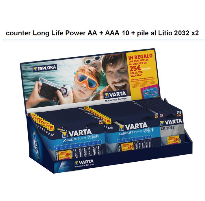 BANCO LONGLIFE POWER 10XAA/AAA+20XCR2032 TOT.43 BLISTER VART                                                            