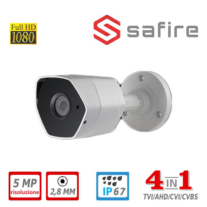 BULLET 5MP 2,8MM 4IN1 IR20     SAFIRE                                                                                   