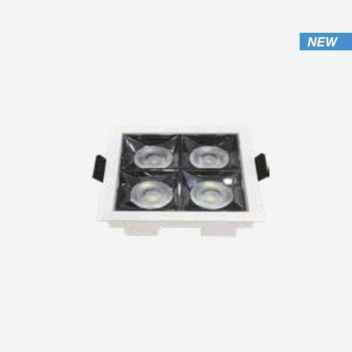 LED FARETTO DA INCASSO SAMSUNG CHIP 16W SMD REFLECTOR 38 D 4000K                                                                        