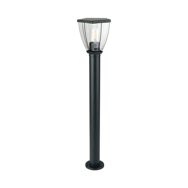 LAMPADA A PALETTO CON COPERCHIO TRASPARENTE NERO                                                                                        