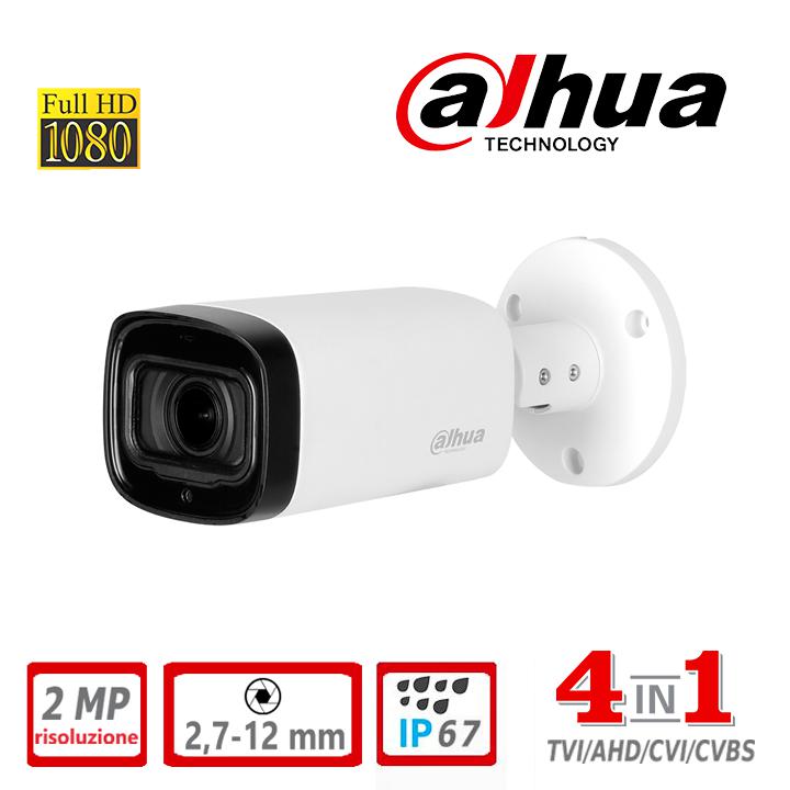HAC-HFW1230R-Z-IRE6-POC BULLET 2MP 4IN1 VARIFOCAL  2,7-12MM                                                             