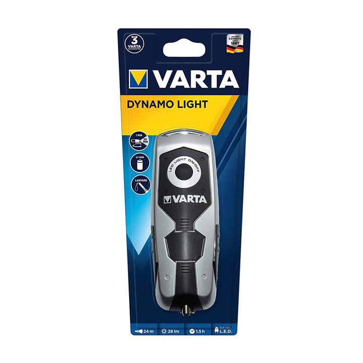 TORCIA DYNAMO LIGH LED FREE 24LM IPX4 RICARICA 1 MIN. VARTA                                                             
