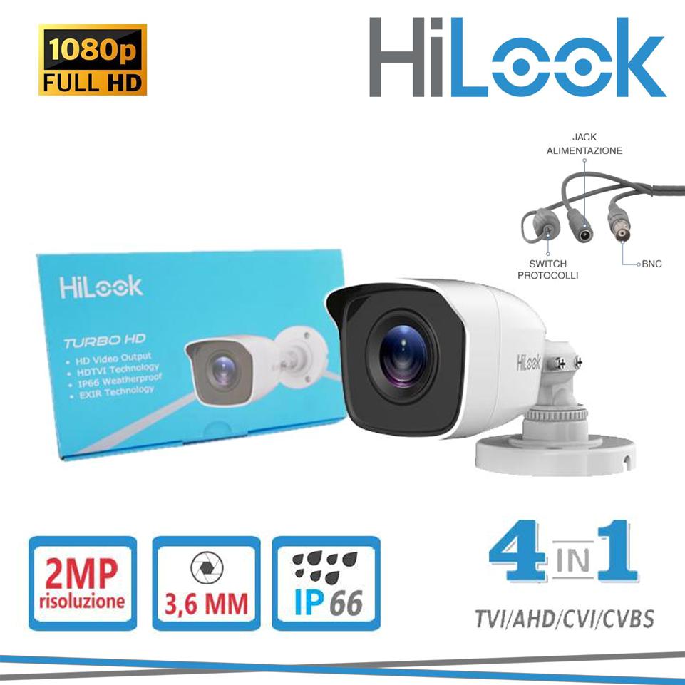 THC-B120-M BULLET 2MP 3,6MM IR20 IP66 HILOOK                                                                            