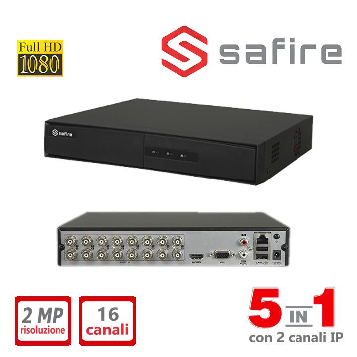 SF-HTVR3116-HEVC DVR 16CH 2MP  + 2 IP 5IN1                                                                              