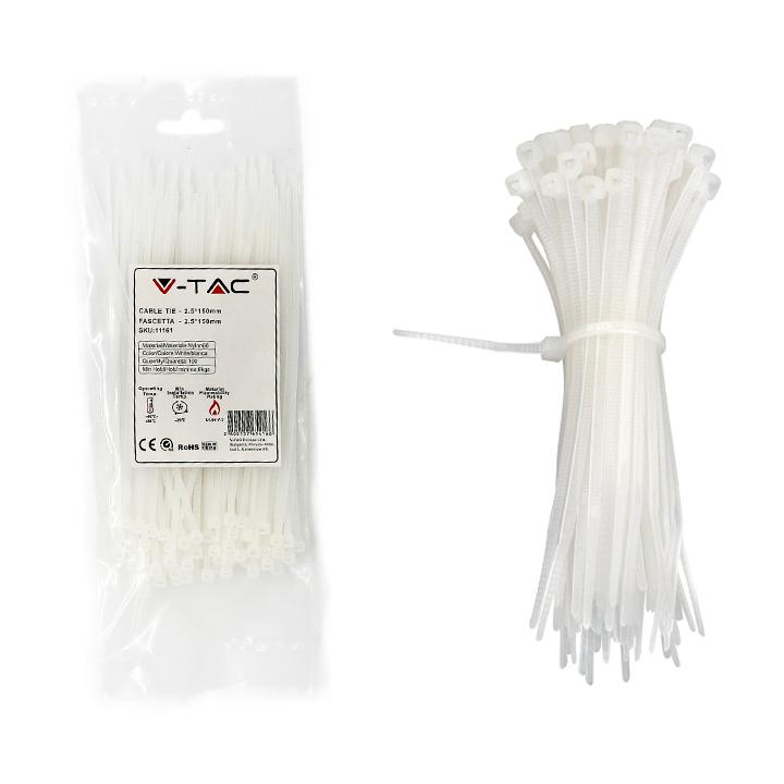 CABLE TIE-2.5150MM- WHITE     CONF. 100 PZ