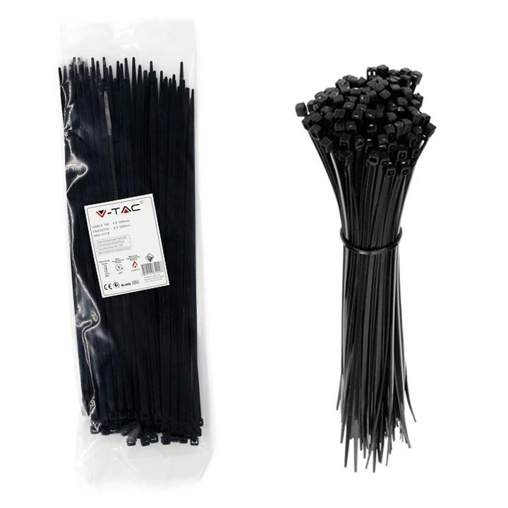 CABLE TIE-4.5*300MM- BLACK     CONF. 100 PZ                                                                             