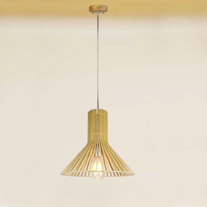 LAMPADA A SOSPENSIONE IN LEGNO CONO D350 X H310MM
