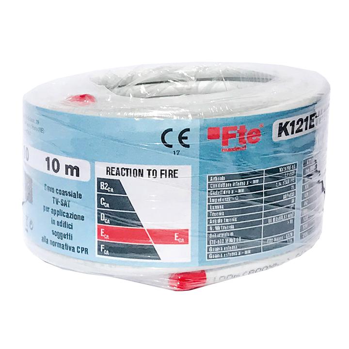 K121EW-10 CAVO COAX 5MM PVC EC CONF. DA 10MT                                                                            