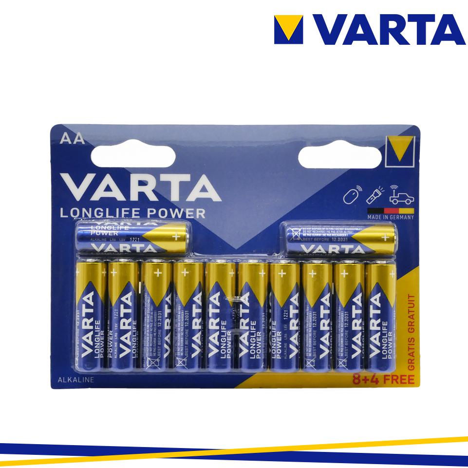 LONGLIFE BATTERIE ALCALINE BLISTER 12PZ STILO AA VARTA
