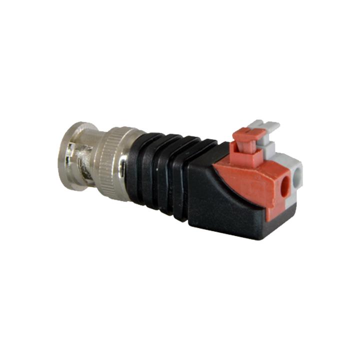 CONNETTORE BNC MASCHIO DI FACILE COLL.  USCITA +/DA 2 TERM.                                                             
