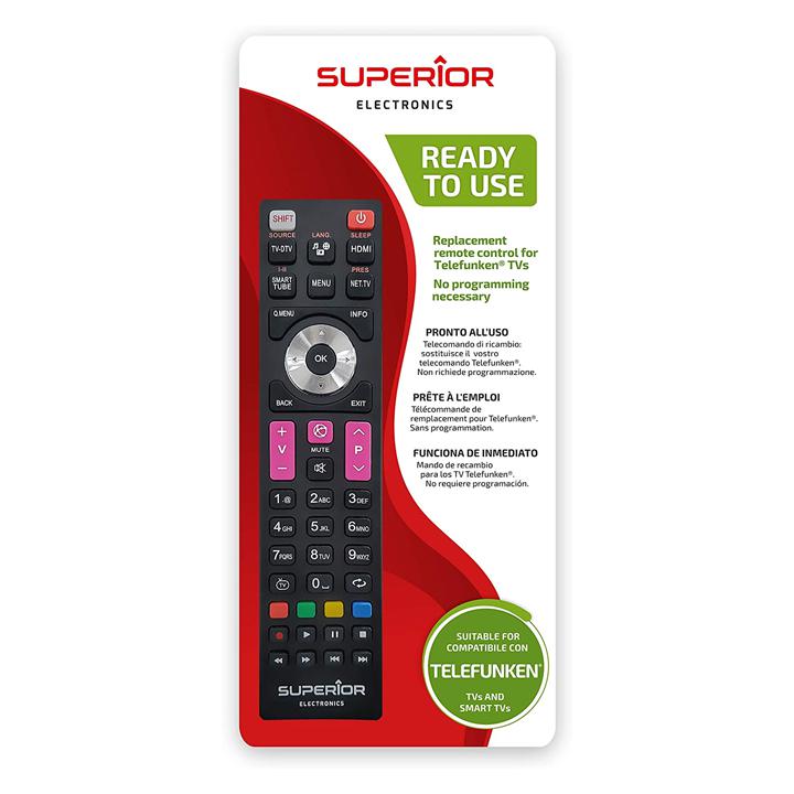 SUP044 TELECOMANDO UNIVERSALE  PER TV TELEFUNKEN SUPERIOR