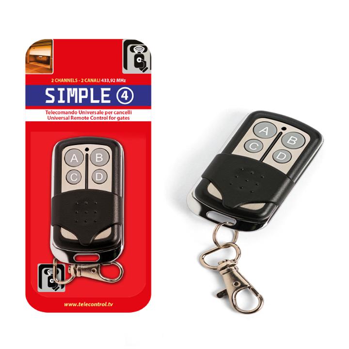 RADIOCOMANDO APRICANCELLO 4CH  FR.433,92 MHZ SIMPLE SUPERIOR