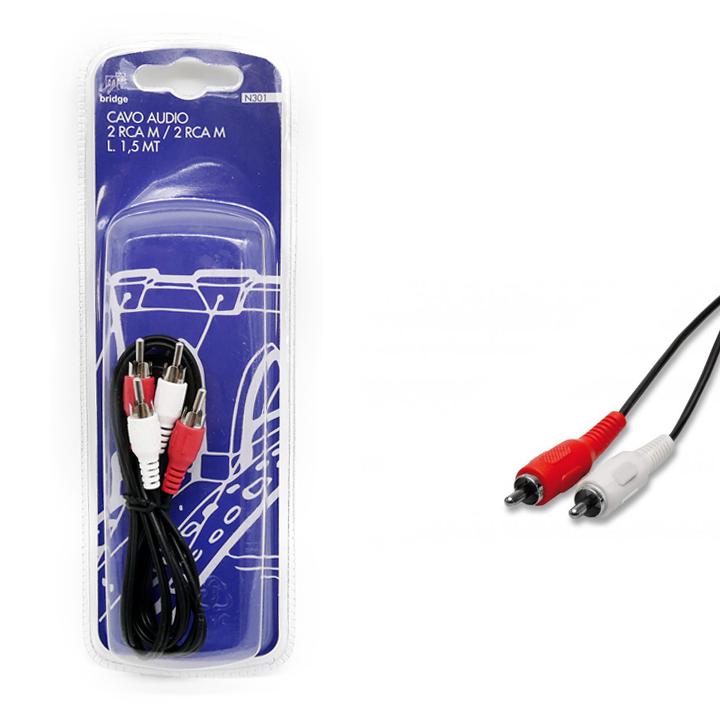 N301 CAVO 2RCA M2RCA M-L     1,5MT