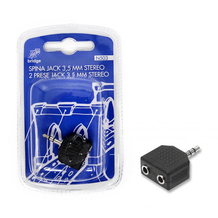 N503 ADATT. SDOPPIATORE JACK  3,5M  2JACK