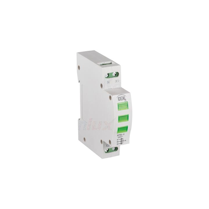 INDICATORE DI TENSIONE PER LA  GUIDA DIN KLI-3G VERDE                                                                                   