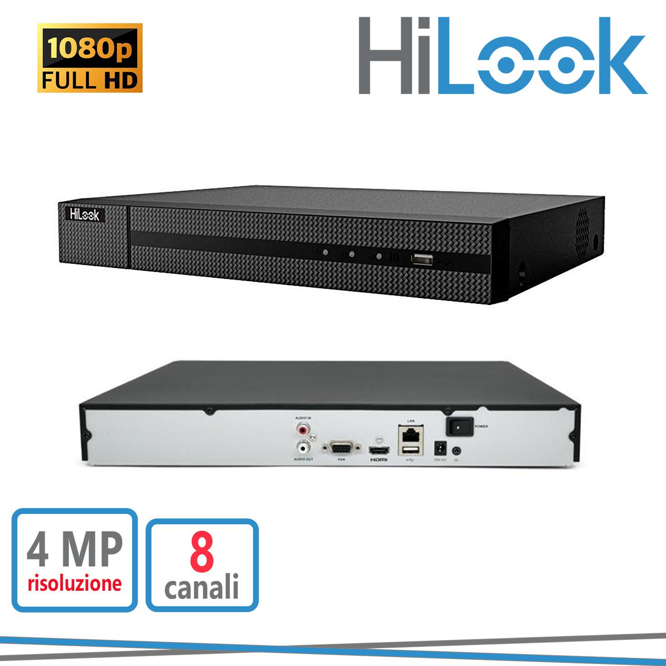 NVR-108MH-D 8CH 4MP 1HDD       H.265 METAL HILOOK