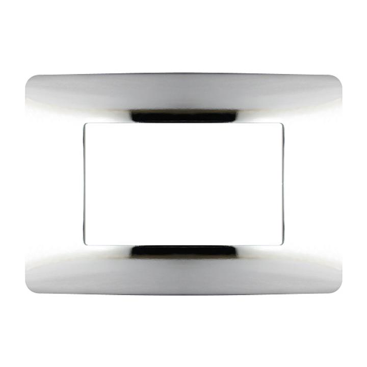 PLACCA 7803-4 3P CROMO SIMIL-MTX METALLO                                                                                