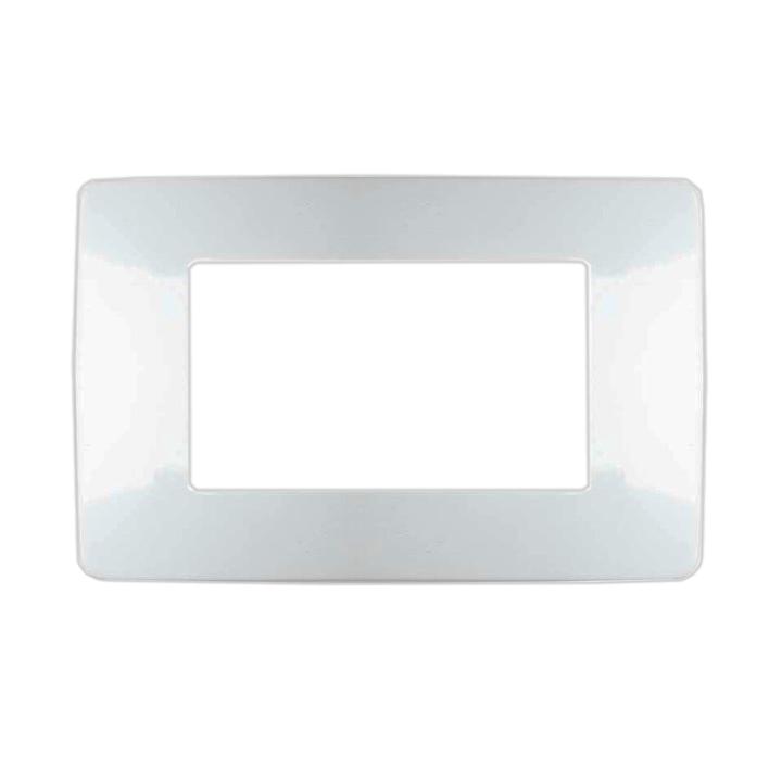 PLACCA 7804-1 4P BIANCO SIMIL--MTX METALLO