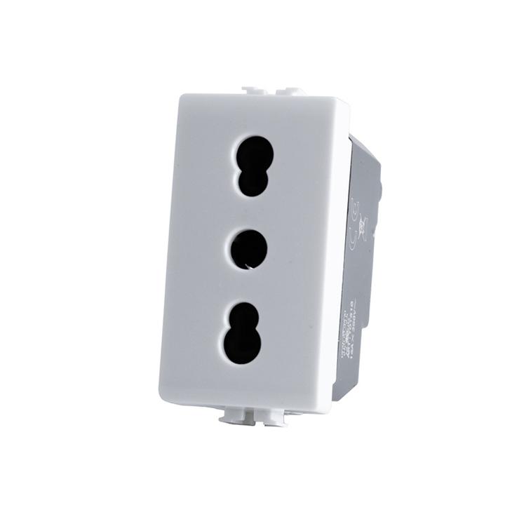 PRESA BIVALENTE (10A/16A-250V) 2P+T 518B/MTX BIANCO