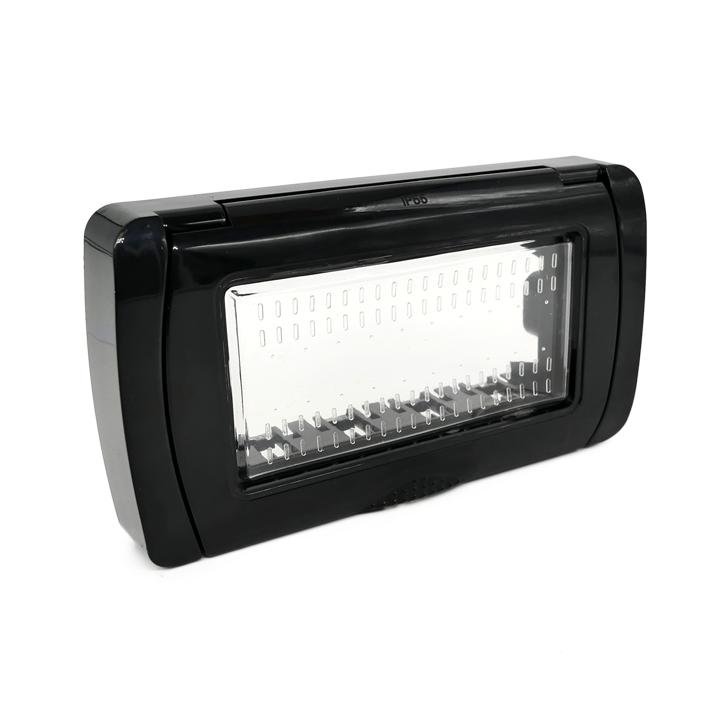 PLACCA IDROBOX IP55 4P NERO/MTX S5004N MAPAM